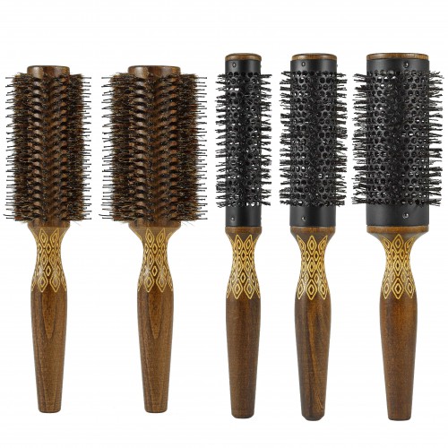 SET OF 5 WOODEN BRUSHES