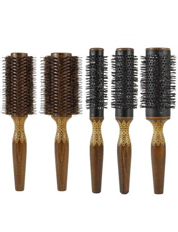 SET OF 5 WOODEN BRUSHES